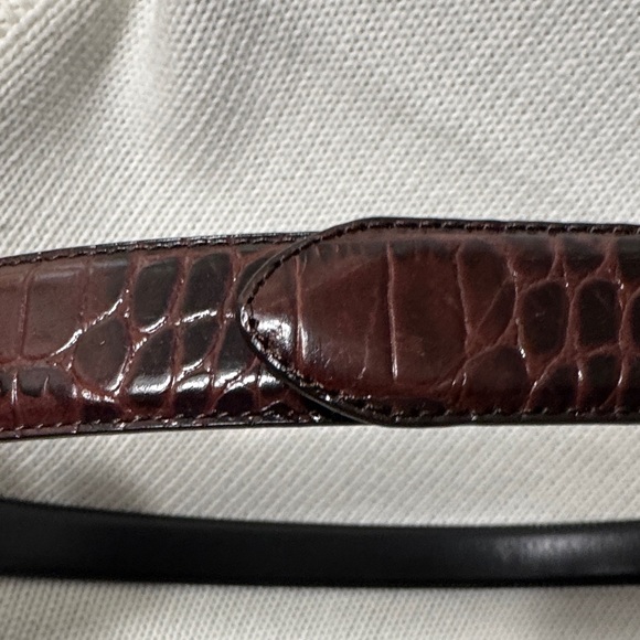 Ralph Lauren Brown Leather Belt with Gold Buckle - Picture 4 of 6